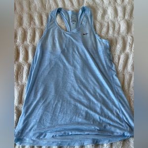 Nike light blue tank top size large